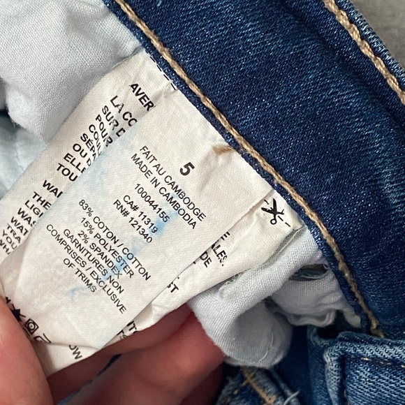 High Rise Skinny Jeans With Dark Stripe - Picture 5 of 5